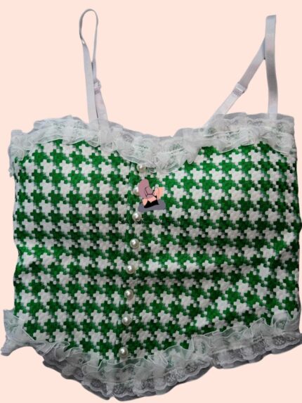 french lace padded tops