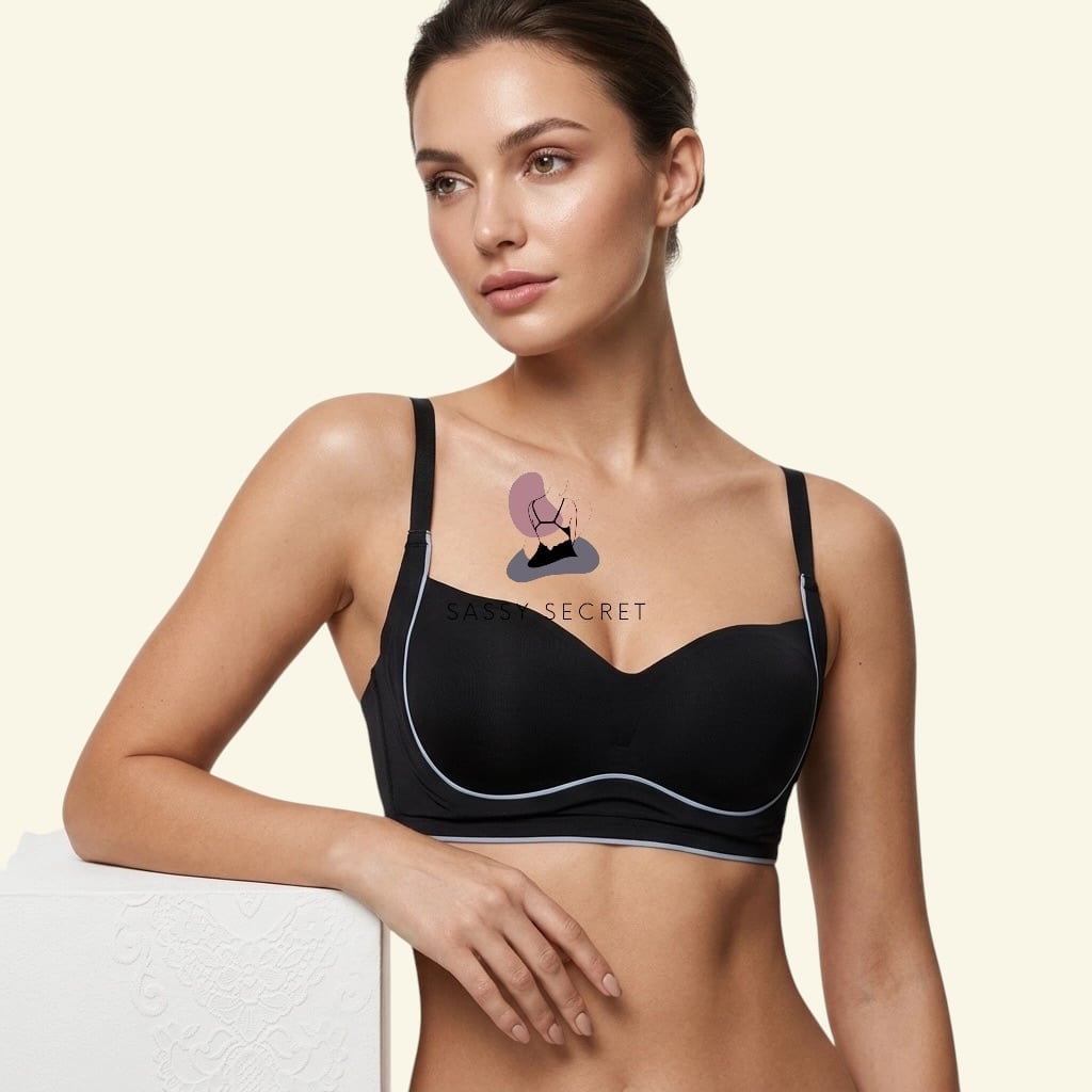 seamless-medium-padded-push-up-bra-bd Seamless Push-Up Bra – Instant Lift & Volume (Wireless Comfort) - Image 1