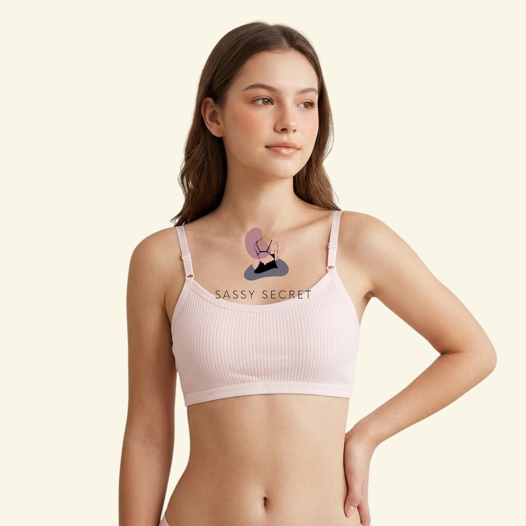 Light Padded Teen Camisole Bra – Free Size Cotton Comfort (Imported) – Buy Online in Bangladesh | Sassy Secret BD