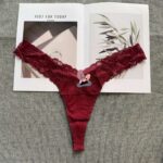 Sexy Lace Thong Panty – Premium Soft Cotton Blend (Imported) - Image 2
