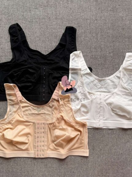 Non Padded Front Hooks Minimizer Bra