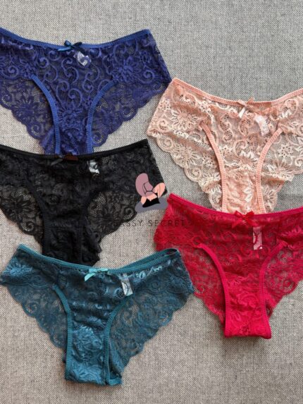 Premium French Lace Panty – Sexy & Breathable with Cotton Crotch (Imported)