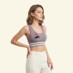 Light Padded Sports Bra – Minimizer Effect & Racerback Support (Imported)