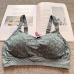 Floral Lace Minimizer Bra – Wireless Anti-Sagging Support (Imported) - Image 3