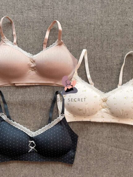 Light Padded Regular Wear Bra – Double Bow & Fixed Cup (Imported)