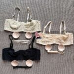 Lace Strapless Bra – Wired Push-Up with Nipple Covers (Imported)