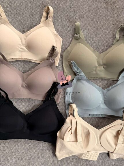 Seamless Ice Silk Maternity Nursing Bra – Cooling & Invisible (Imported)