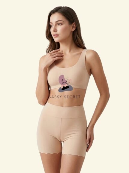 Seamless Ice Silk Safety Shorts – Anti-Chafing & Invisible (Imported) – Buy Online in Bangladesh | Sassy Secret BD