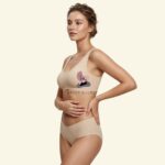 V-Shaped Seamless Ice Silk Panty – Scalloped Edge (Imported)
