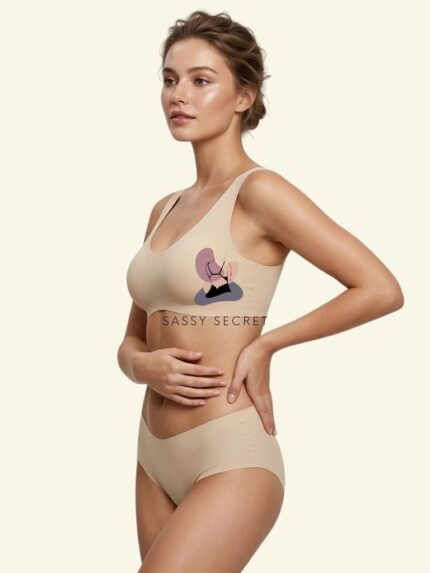 V-Shaped Seamless Ice Silk Panty – Scalloped Edge (Imported) – Buy Online in Bangladesh | Sassy Secret BD