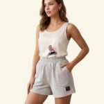 Korean Waffle Knit Shorts for Women – Summer Friendly Lounge Wear