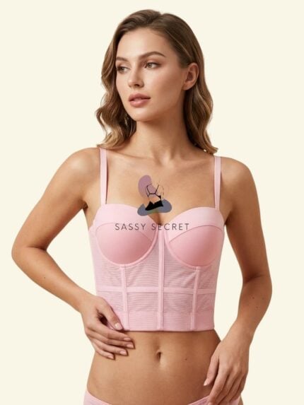 Padded Wired Corset Top – Ultimate Shape & Strapless Support (Imported) – Buy Online in Bangladesh | Sassy Secret BD