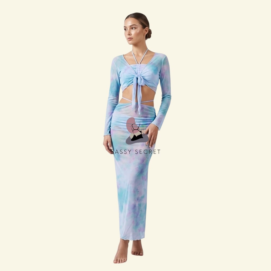 tie-dye-sheer-mesh-lingerie-set-bd-2 Tie-Dye Sheer Mesh 4-Piece Lingerie Set – Tropical Honeymoon Vibe (Imported) - Image 1