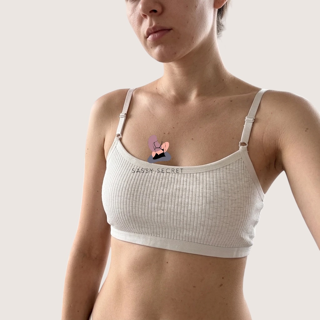 Light Padded Teen Camisole Bra – Free Size Cotton Comfort (Imported) – model image 4