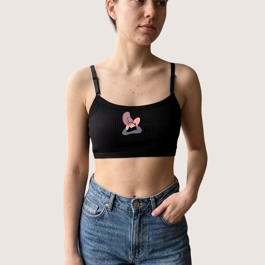 Light Padded Teen Camisole Bra – Free Size Cotton Comfort (Imported) – model image 5