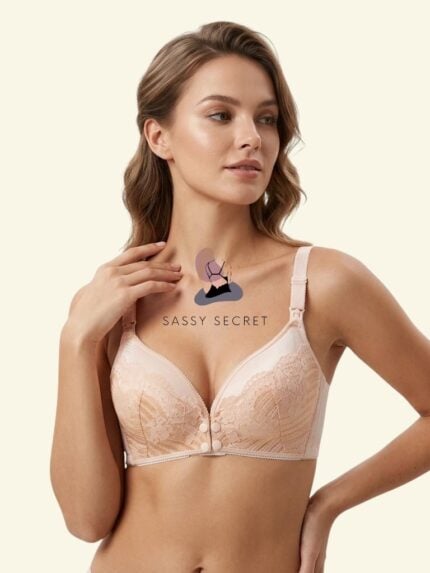Dual Access Maternity Nursing Bra – Premium Lace Support for C Cups (Imported) – Buy Online in Bangladesh | Sassy Secret BD