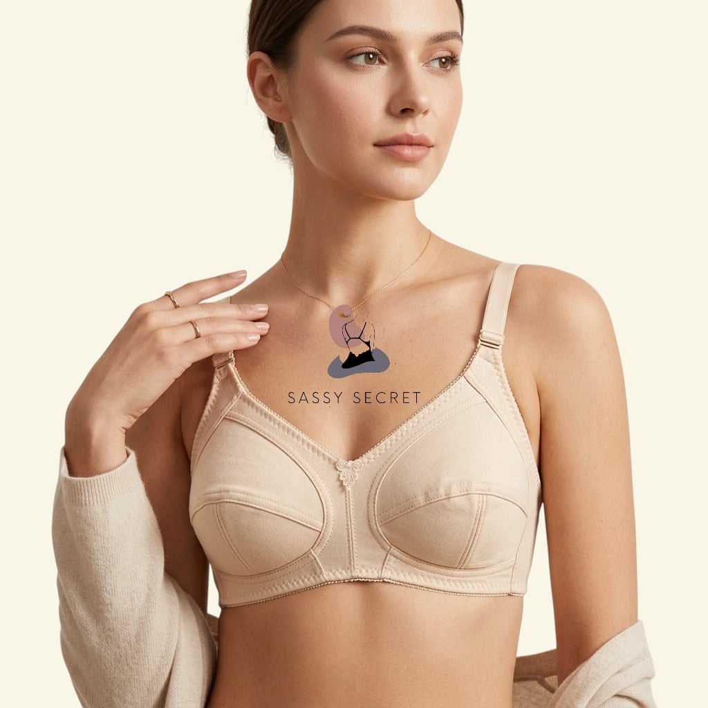 Non Padded Wireless Cotton Bra – Full Coverage Summer Comfort (Imported) – Buy Online in Bangladesh | Sassy Secret BD