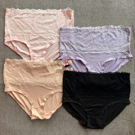 High Waist Lace Design Panty – Tummy Coverage & Elegant Comfort (Imported) – Buy Online in Bangladesh | Sassy Secret BD
