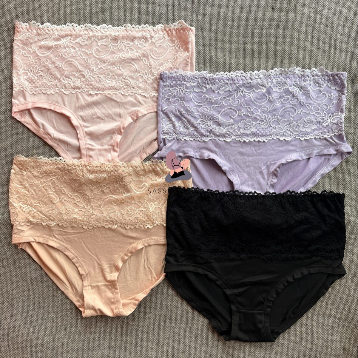 high-waist-lace-tummy-coverage-panty-bd High Waist Lace Design Panty – Tummy Coverage & Elegant Comfort (Imported) - Image 1