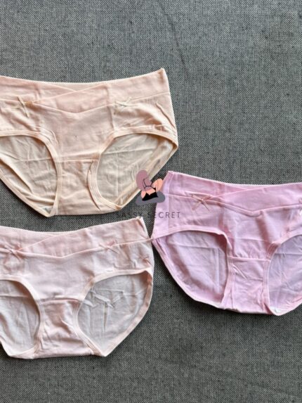 Low Waist Cotton Maternity Panty – V-Shape Under Bump Support (Imported)