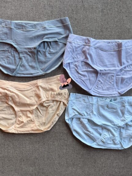 Low Waist Maternity Cotton Panty – Stretchy Under Bump Support (Imported)