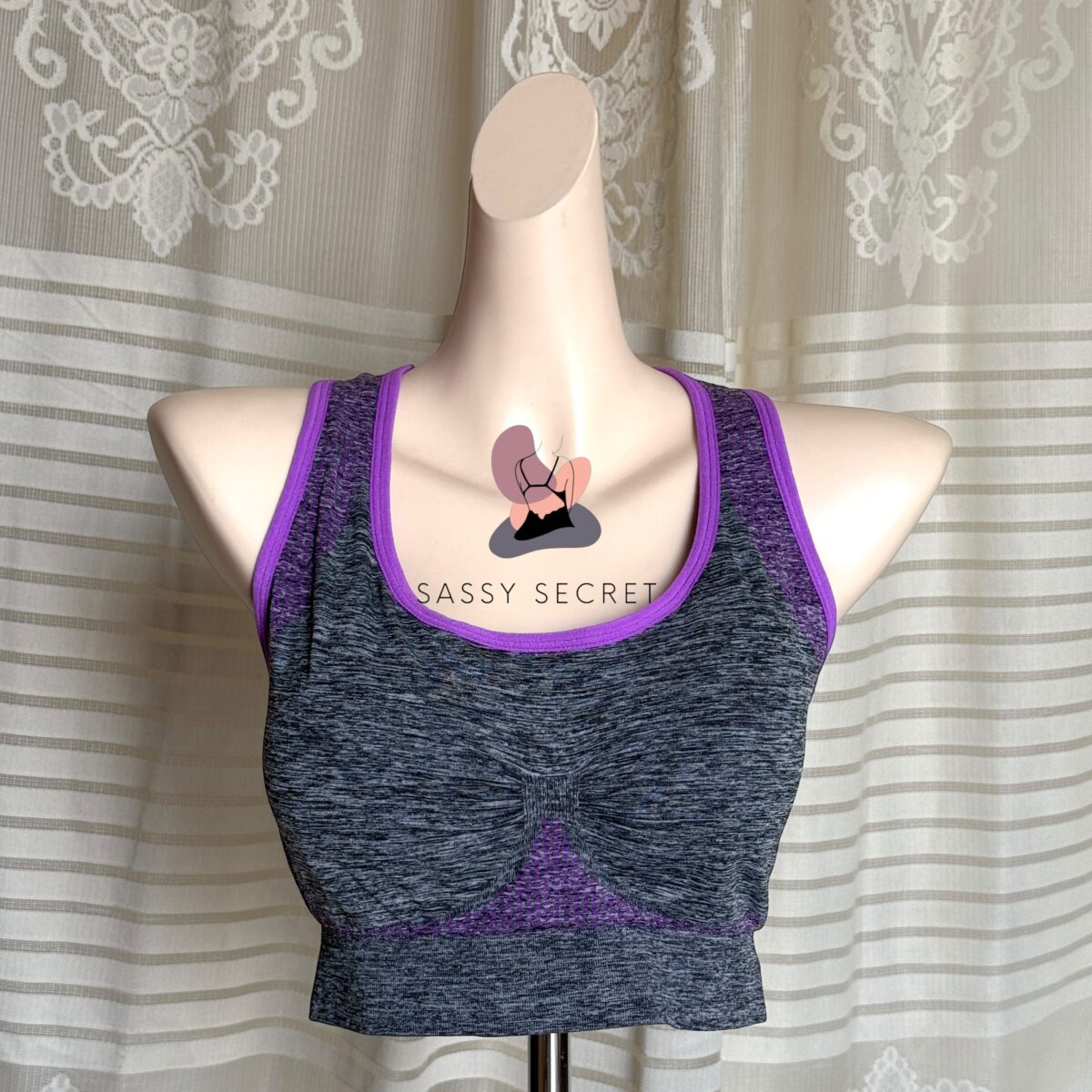 High-Impact Shockproof Sports Bra – Classic Racerback Support (Imported)