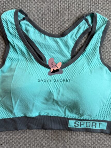Seamless Racerback Sports Bra – Shockproof Workout Support — view 2