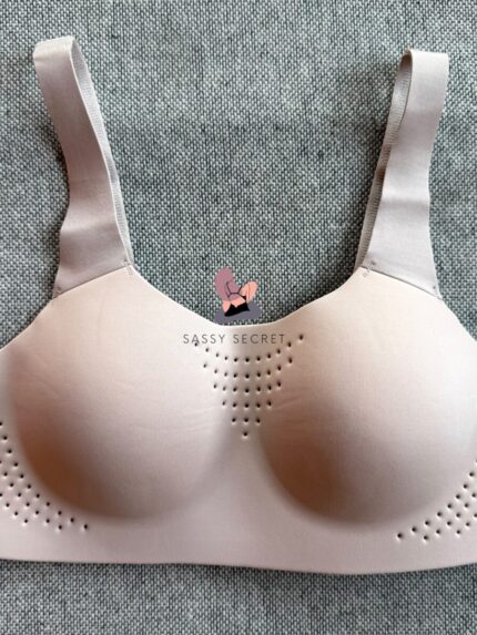 Seamless Perforated Sports Bra – Ultimate Breathable Cooling — view 2