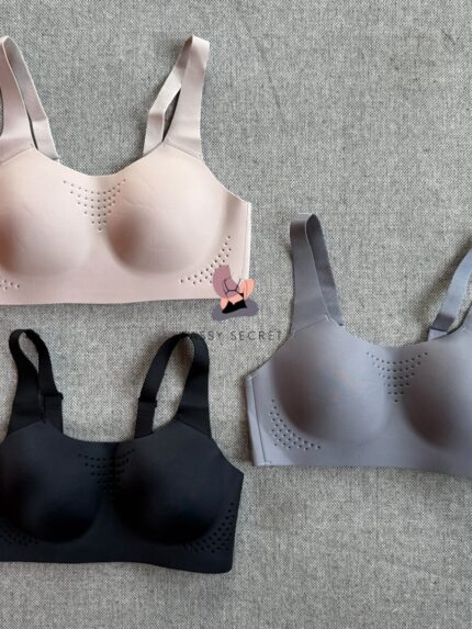 Seamless Perforated Sports Bra – Ultimate Breathable Cooling