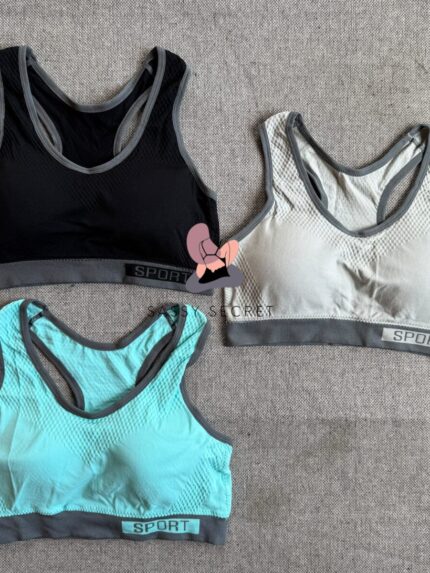 Seamless Racerback Sports Bra – Shockproof Workout Support