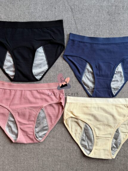 Mid Waist Leakproof Period Panty – Front & Back Stain Protection (Imported)