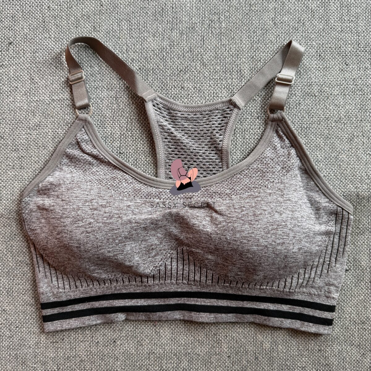 Heavy Support Racerback Sports Bra – Shockproof Gym Wear (Imported)
