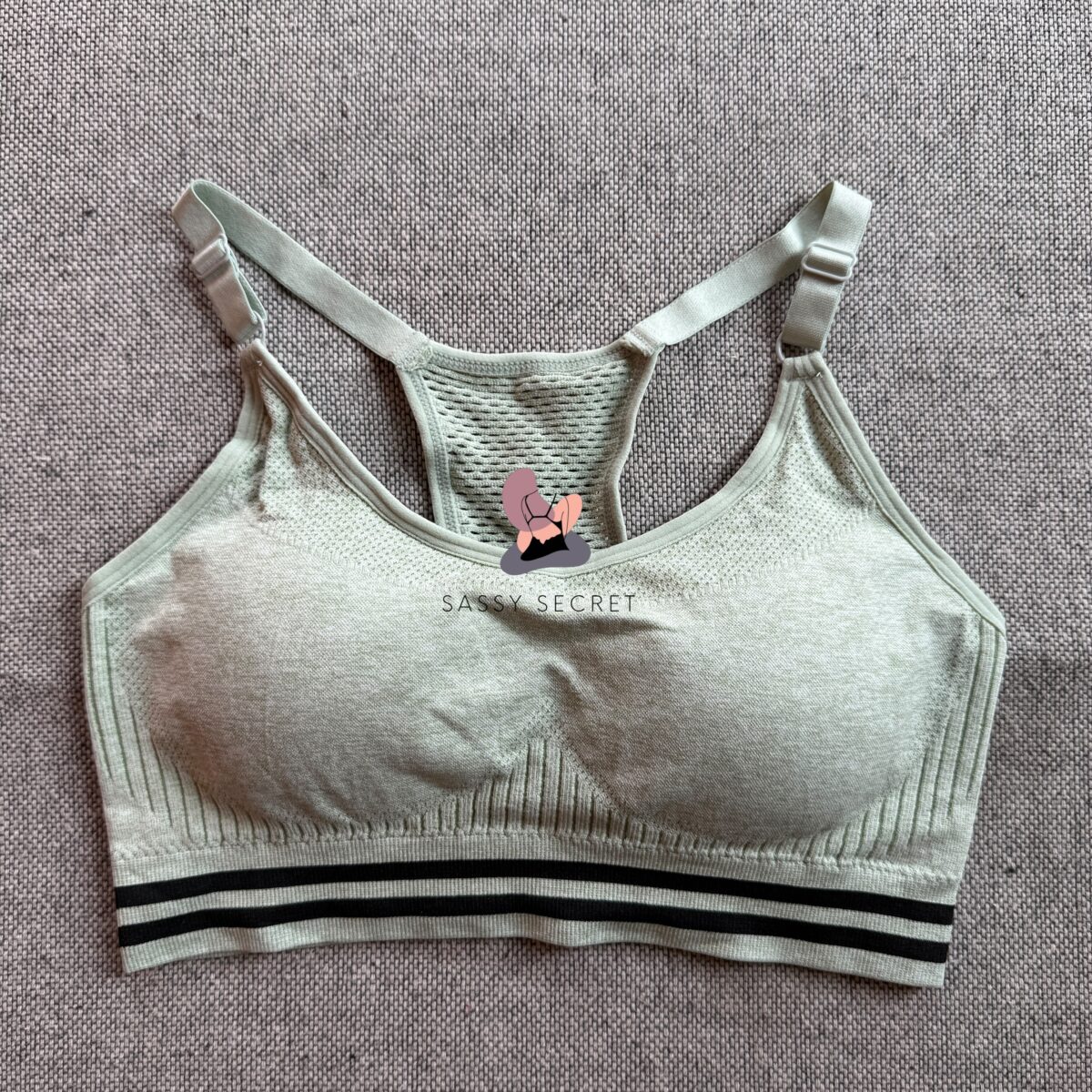 Heavy Support Racerback Sports Bra – Shockproof Gym Wear (Imported)