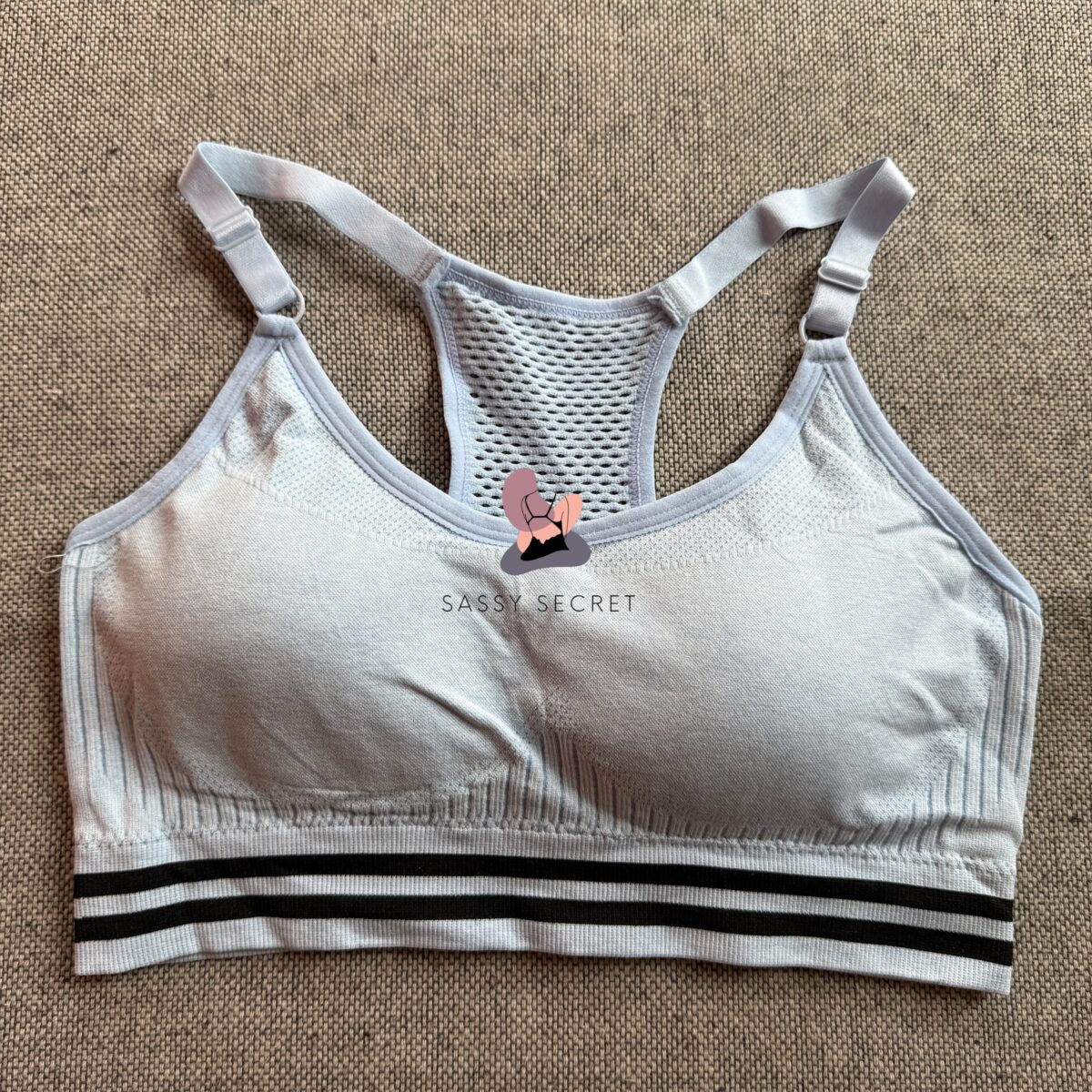 Heavy Support Racerback Sports Bra – Shockproof Gym Wear (Imported)