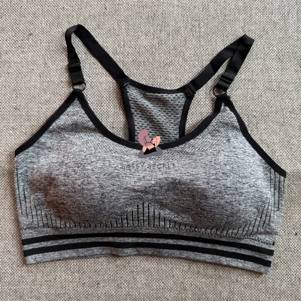 Heavy Support Racerback Sports Bra – Shockproof Gym Wear (Imported)