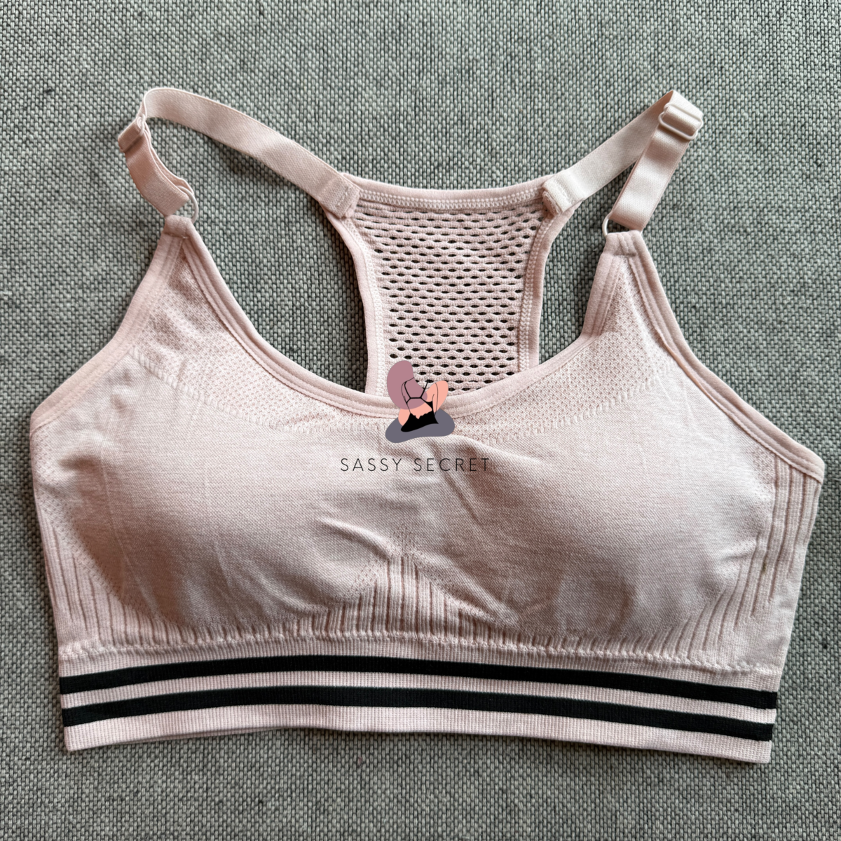 Heavy Support Racerback Sports Bra – Shockproof Gym Wear (Imported)