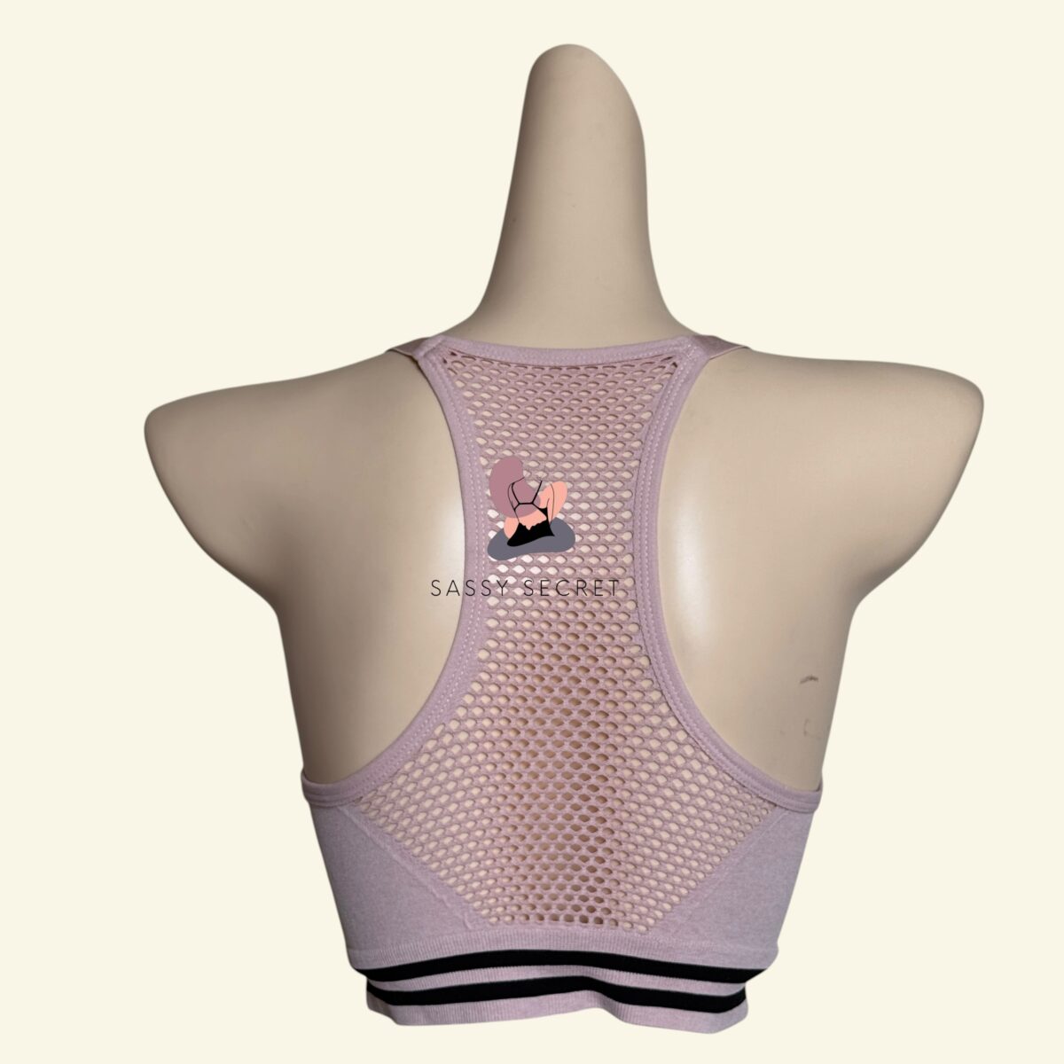 Heavy Support Racerback Sports Bra – Shockproof Gym Wear (Imported)