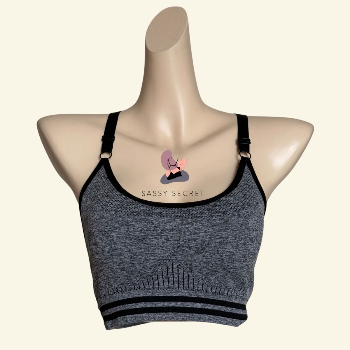 Heavy Support Racerback Sports Bra – Shockproof Gym Wear (Imported)