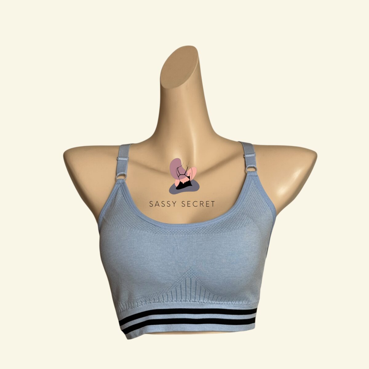 Heavy Support Racerback Sports Bra – Shockproof Gym Wear (Imported)