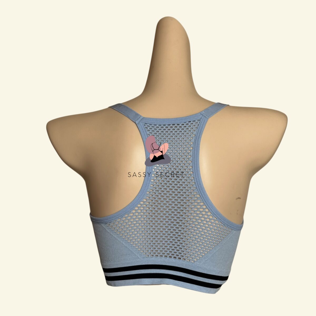 Heavy Support Racerback Sports Bra – Shockproof Gym Wear (Imported)