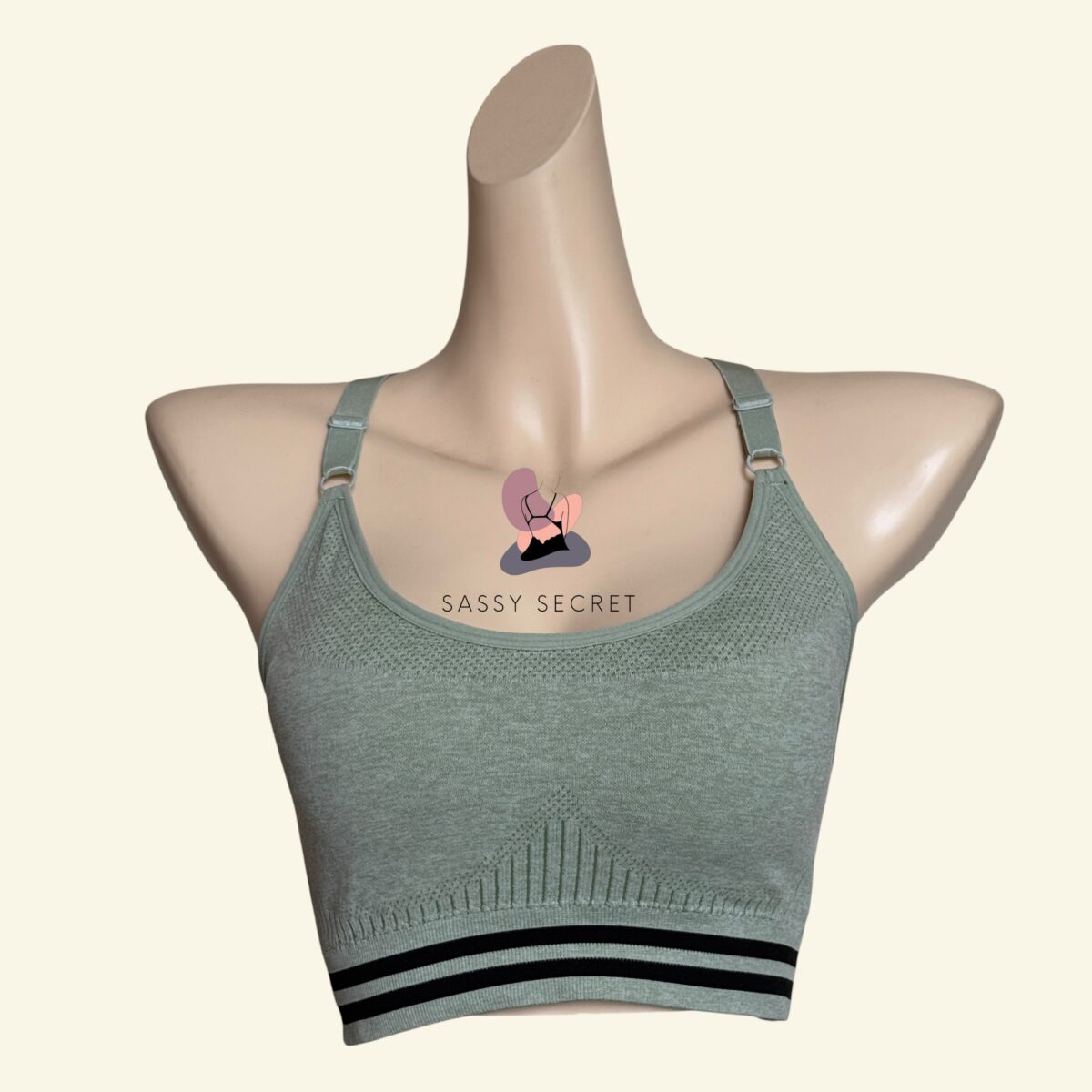 Heavy Support Racerback Sports Bra – Shockproof Gym Wear (Imported)