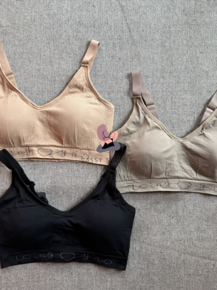Light Padded Seamless Regular Wear Bra – Everyday V-Neck Comfort (Imported)