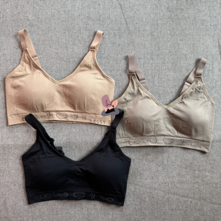 Light Padded Seamless Regular Wear Bra – Everyday V-Neck Comfort (Imported)